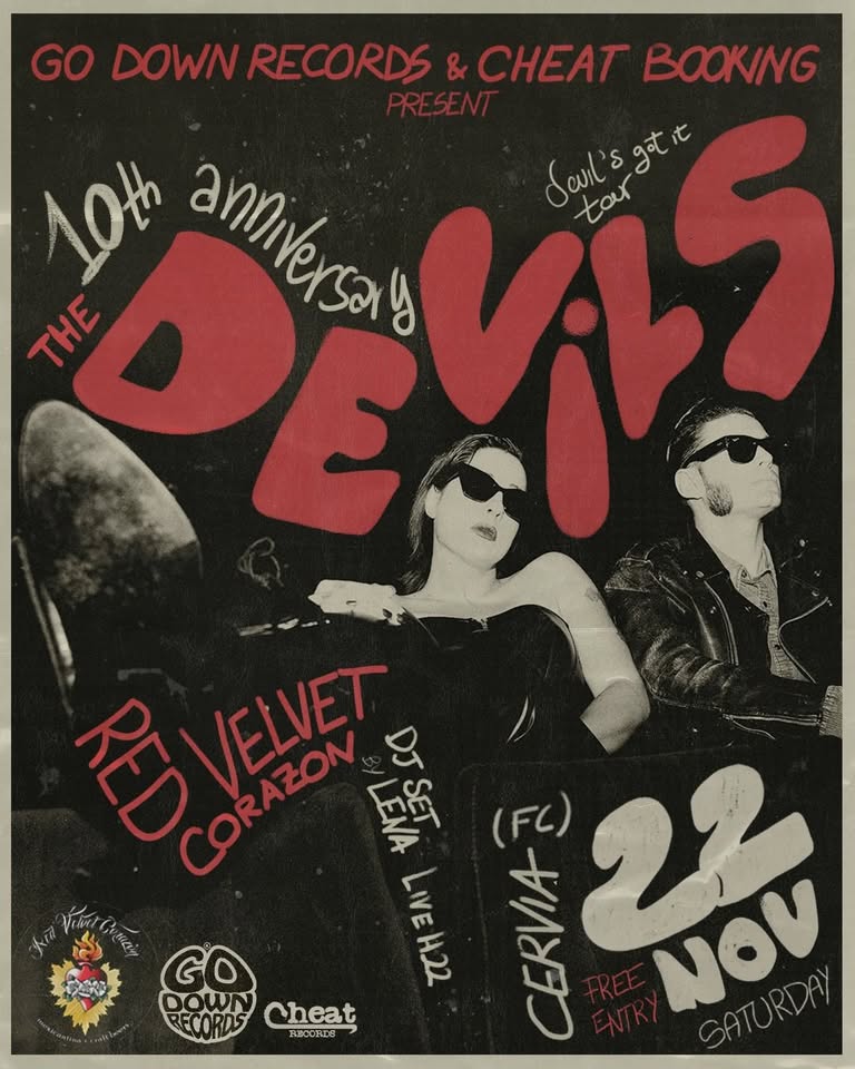The Devils Live in Cervia + DJ set Lena McFrison & Ursus Locandina The Devils Live in Cervia + DJ set Lena McFrison & Ursus
